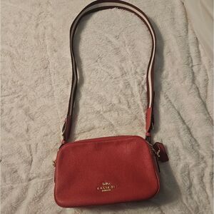 Coach crossbody pink purse